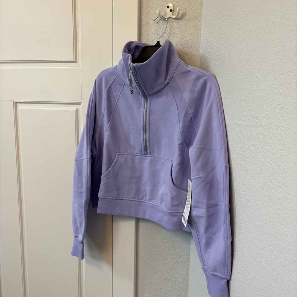 NWT!🍋Lululemon Scuba Oversized Funnel Neck Half Zip🍋X-Small/Small. Lilac Smoke - Picture 8 of 15